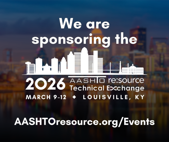 Official announcement graphic for eFieldData’s sponsorship of the AASHTO re:source Technical Exchange 2026 mobile app in Louisville, Kentucky.fullimgwidth efielddata-sponsors-aashto-resource-techex-2026-mobile-app